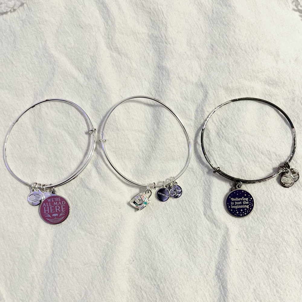 Disney themed Alex & Ani bracelets (set of 3)
